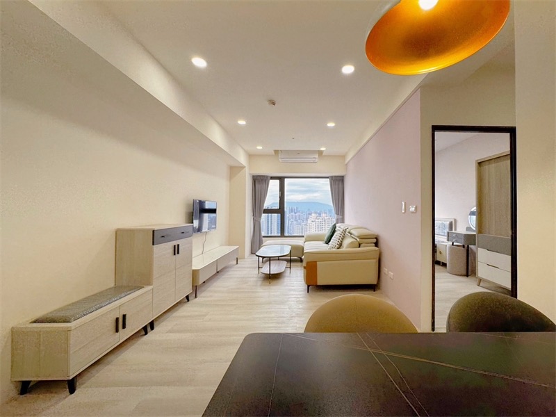 🚋高科大輕軌旁｜和築豐光無敵景觀高樓層｜全新採光2房2衛｜可租補