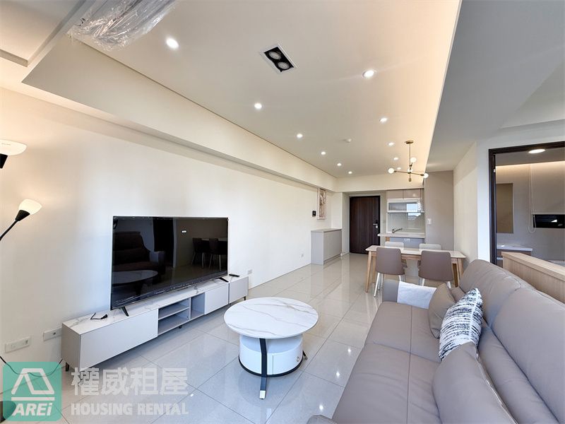 楠梓台積電森河畔2+1房精裝全新未住B1大平車景觀前後陽台