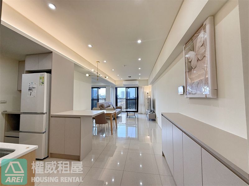 楠梓台積電森河畔2+1房精裝全新未住B1大平車景觀前後陽台