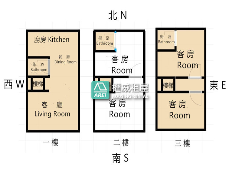 鼎山/大順/建工商圈整棟空屋透天VR