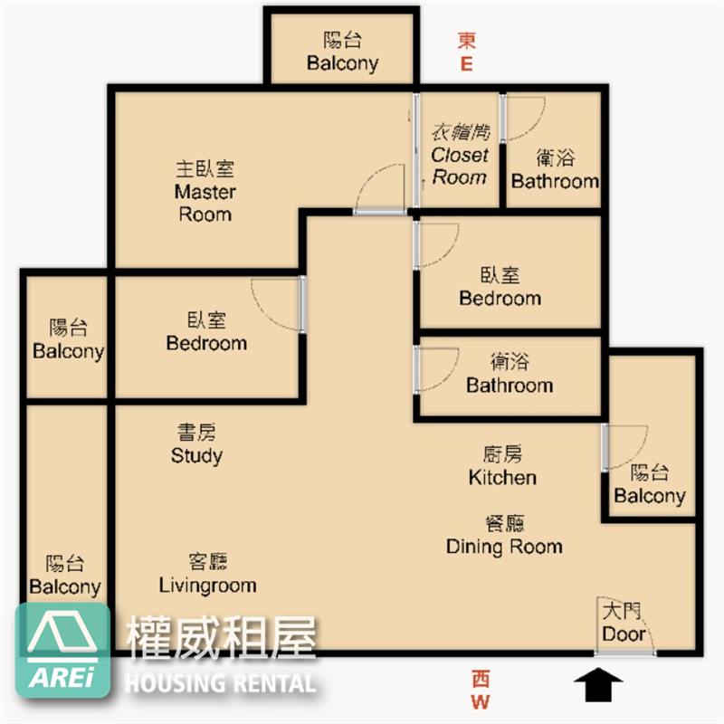 明日匯市景奢華3+1房景觀3陽台+平車